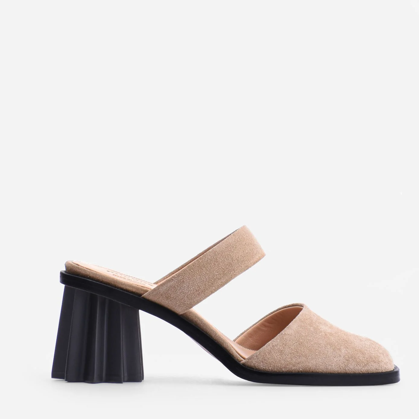 Pleated Heel Mule view 1