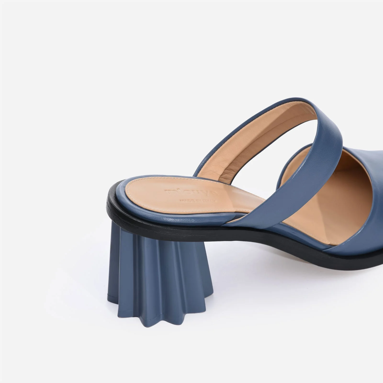 Pleated Heel Mule view 2